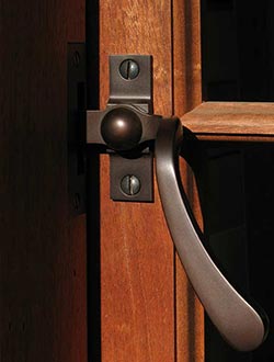 Brass Pushout Casement Window Handle by Phelps